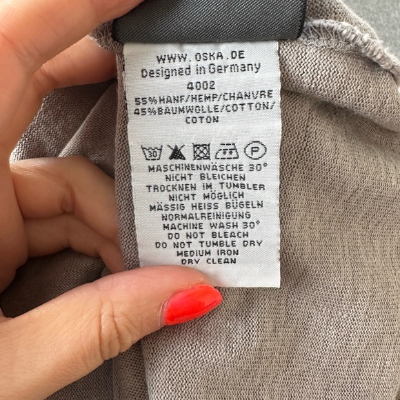 OSKA Hemp and Cotton Blend Midaxi Dress - Picture 4 of 7